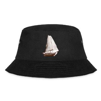 Segelschiff Segeln Segelsport Segler Segelboot - Bucket Hat - Schwarz - Vorne - Lela (165cm)