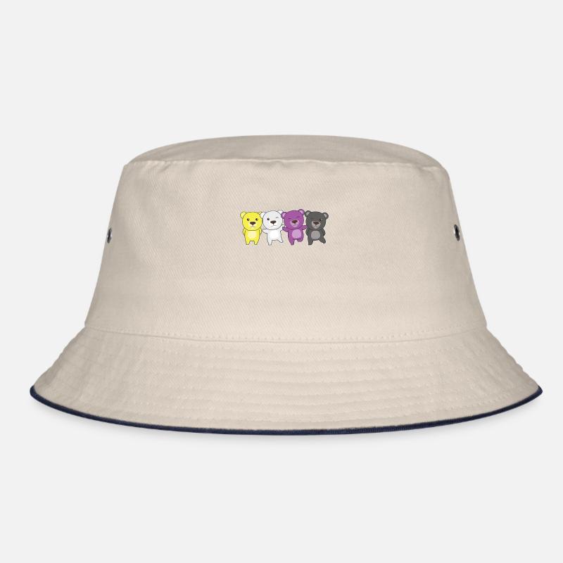 Nonbinary Monkey Flag Pride LGBTQ Cute Monkey Bucket Hat