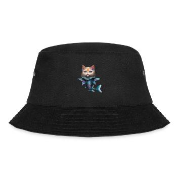 Fischkatze Fusion - Bucket Hat - Schwarz - Vorne - Lela (165cm)
