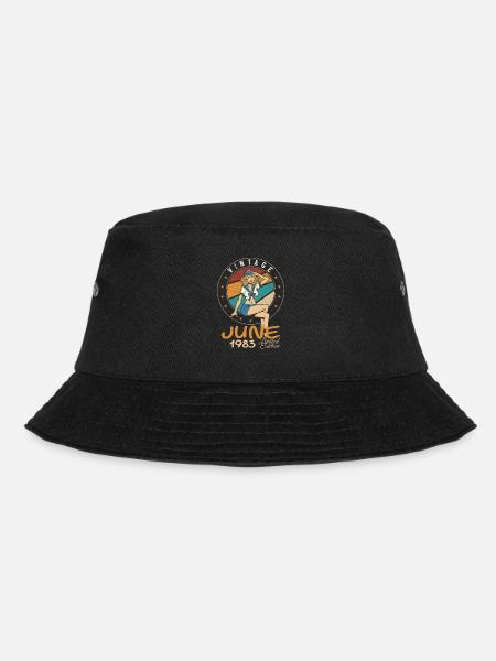 Vintage 1983 - Born In June 1983 - Bucket Hat - Schwarz