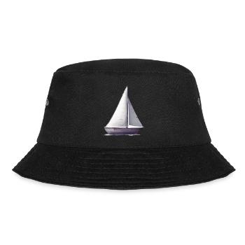 Segeln Segelboot Segelsport Segler Segelschiff - Bucket Hat - Schwarz - Vorne - Lela (165cm)