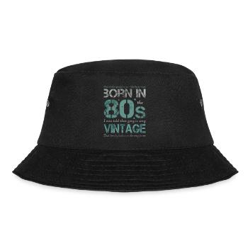 the eighties 80s 80s - Bucket Hat - black - Front - Lela (165cm)