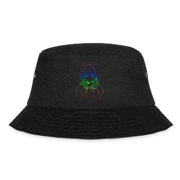 Anime Manga Girl Kpop - Bucket Hat - Schwarz - Vorne - Lela (165cm)