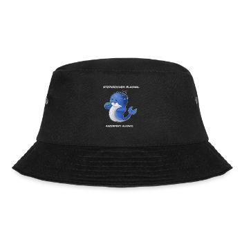 Sternzeichen Blauwal Aszendent Alkohol Wal - Bucket Hat - Schwarz - Vorne - Lela (165cm)