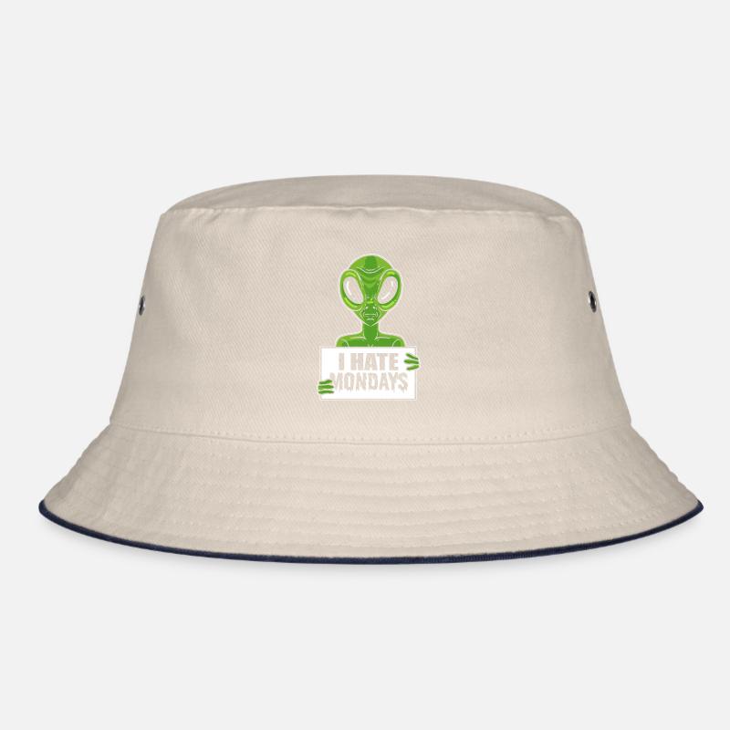 Alien Hate Monday Workaholic Bucket Hat