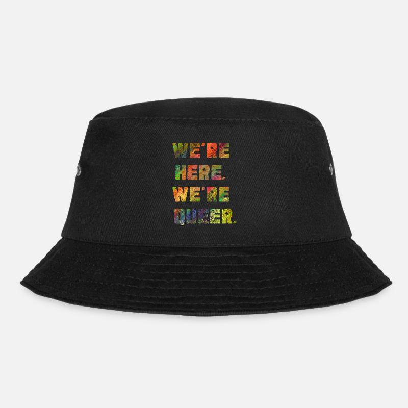 Wir sind da. Wir sind queer. - Bucket Hat - Schwarz