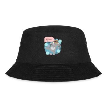 Happy Elephant - Bucket Hat - black - Front - Lela (165cm)