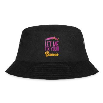 Esthetician Skincare Beautician - Bucket Hat - Schwarz - Vorne - Lela (165cm)