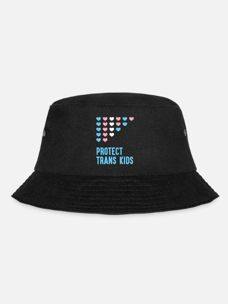 LGBT Pride Month - Protect Trans Kids - Bucket Hat - black