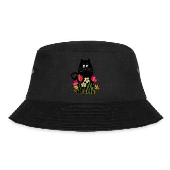 Cat - Bucket Hat - black - Front - Lela (165cm)
