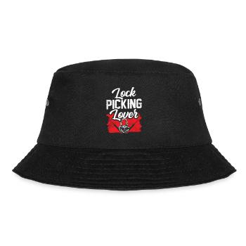Lock Picking Lover Cracker Lock Cracking - Bucket Hat - black - Front - Lela (165cm)