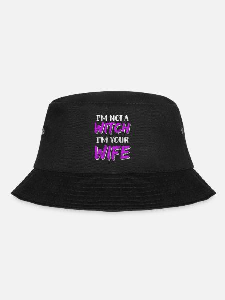 Hexerei Besen - Bucket Hat - Schwarz