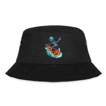 Pizza Surfer Alien - Bucket Hat - black - Front - Lela (165cm)