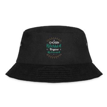 Chosen Forgiven Redeemed - Bucket Hat - black - Front - Lela (165cm)