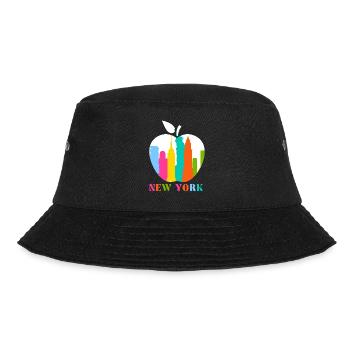 New York - Bucket Hat - Schwarz - Vorne - Lela (165cm)