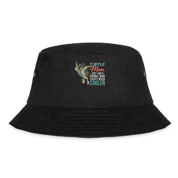 Sea Turtle Tortoise Mom Turtle Mom - Bucket Hat - Schwarz - Vorne - Lela (165cm)