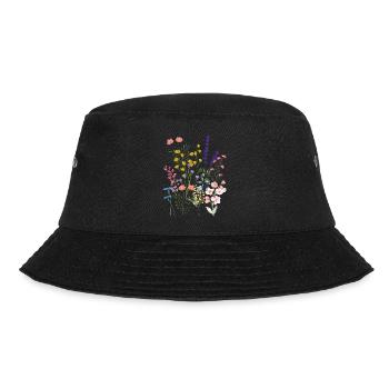 Summer meadow - Bucket Hat - black - Front - Lela (165cm)