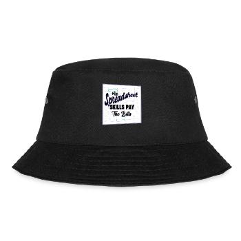 Spreadsheet Skills Pay Bills Accountant - Bucket Hat - black - Front - Lela (165cm)