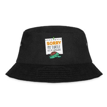 Sea Turtle Tortoise Sorry My - Bucket Hat - black - Front - Lela (165cm)