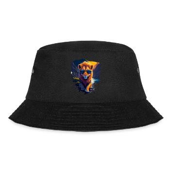Cute baby lion - Bucket Hat - black - Front - Lela (165cm)