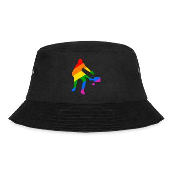 Gay Pride Pickleball - Bucket Hat - black - Front - Lela (165cm)