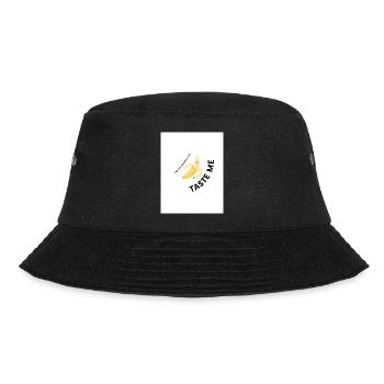 Taste Me Funny tshirt Design Banana - Bucket Hat - black - Front - Lela (165cm)