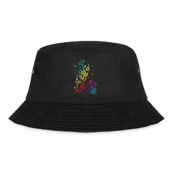 flower - Bucket Hat - Schwarz - Vorne - Lela (165cm)