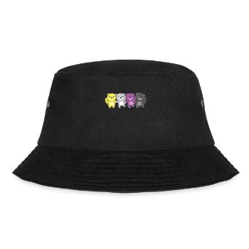Nonbinary Beaver Flag Pride LGBTQ Cute Beaver - Bucket Hat - black - Front - Lela (165cm)