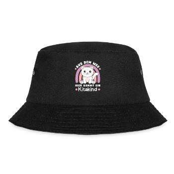 Aus Dem Weg Hier Kommt Ein Kitakind Katze - Bucket Hat - Schwarz - Vorne - Lela (165cm)
