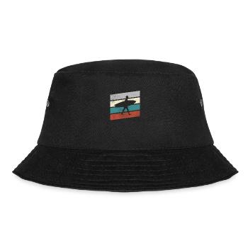 Surfing Retro - Bucket Hat - black - Front - Lela (165cm)