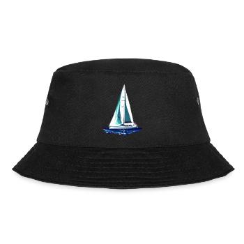 Sailing Sailboat Sailing Sailing Sailing Ship - Bucket Hat - black - Front - Lela (165cm)