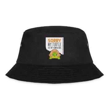 Sea Turtle Tortoise Sorry My - Bucket Hat - black - Front - Lela (165cm)