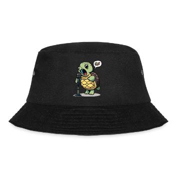 Jokester Turtle - Bucket Hat - black - Front - Lela (165cm)