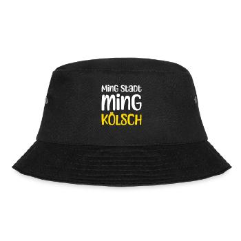 Ming Stadt Ming Kölsch Kölle Kölner Karneval Köln - Bucket Hat - Schwarz - Vorne - Lela (165cm)