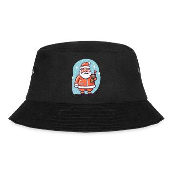 Santa Claus im Schnee - Bucket Hat - Schwarz - Vorne - Lela (165cm)