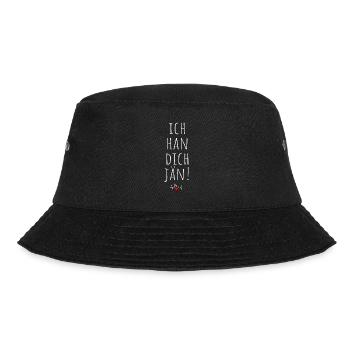 Ich Han Dich Jän Kölsch Kölle Kölner Karneval Köln - Bucket Hat - Schwarz - Vorne - Lela (165cm)