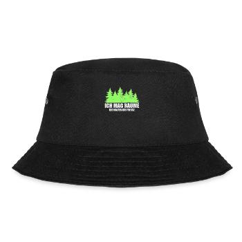 Ich Mag Bäume Die Halten Die Fresse - Waldliebe - Bucket Hat - Schwarz - Vorne - Lela (165cm)