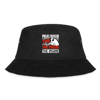 Police Officer Proud Police Officer - Bucket Hat - black - Front - Lela (165cm)
