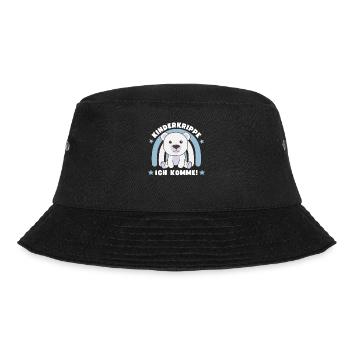 Kinderkrippe Ich Komme! Eisbär - Bucket Hat - Schwarz - Vorne - Lela (165cm)