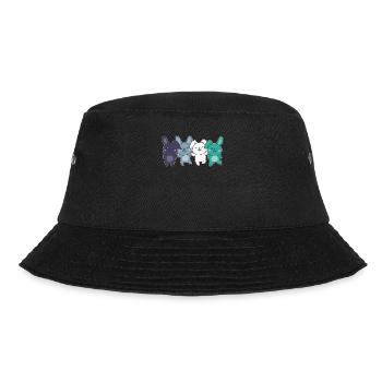 oriented aroace Flag Pride LGBTQ cute bunny - Bucket Hat - black - Front - Lela (165cm)
