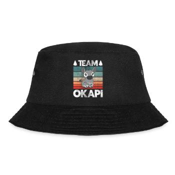 Okapi das Juwel des Dschungels - Bucket Hat - Schwarz - Vorne - Lela (165cm)