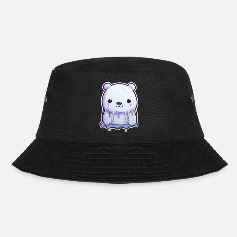 Süßer Eisbär Eis - Bucket Hat - Schwarz