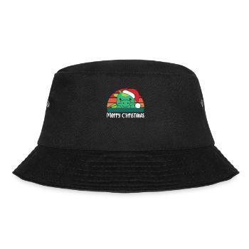merry Christmas Retro Drache Weihnacht - Bucket Hat - Schwarz - Vorne - Lela (165cm)
