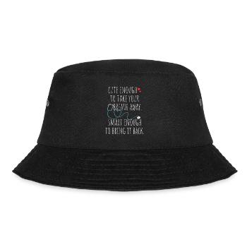 Cute Enough To Take Your Breath Away Arzt Ärztin - Bucket Hat - Schwarz - Vorne - Lela (165cm)