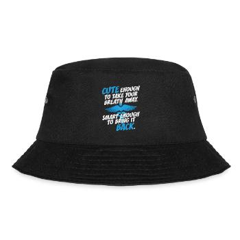 Cute Enough To Take Your Breath Away Arzt Ärztin - Bucket Hat - Schwarz - Vorne - Lela (165cm)