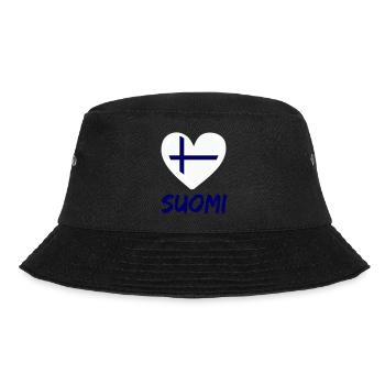 finland suomi - Bucket Hat - Schwarz - Vorne - Lela (165cm)