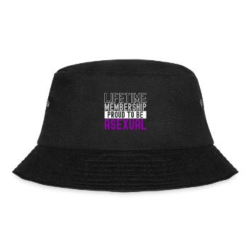 Asexuell Ace - Bucket Hat - Schwarz - Vorne - Lela (165cm)