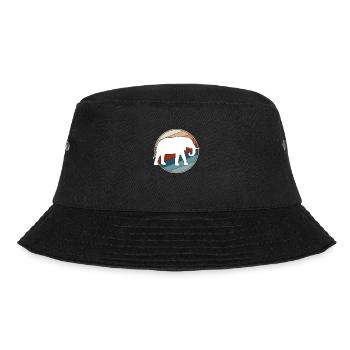 Elefant retro - Bucket Hat - Schwarz - Vorne - Lela (165cm)