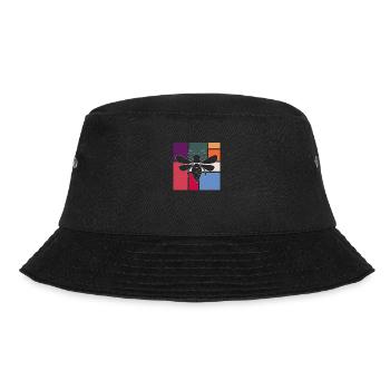 Biene - Bucket Hat - Schwarz - Vorne - Lela (165cm)