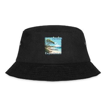 Summer Vibes in Aruba: Eagle Beach with a Grunge T - Bucket Hat - Schwarz - Vorne - Lela (165cm)